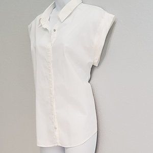 Forever 21 White Blouse, Size Medium